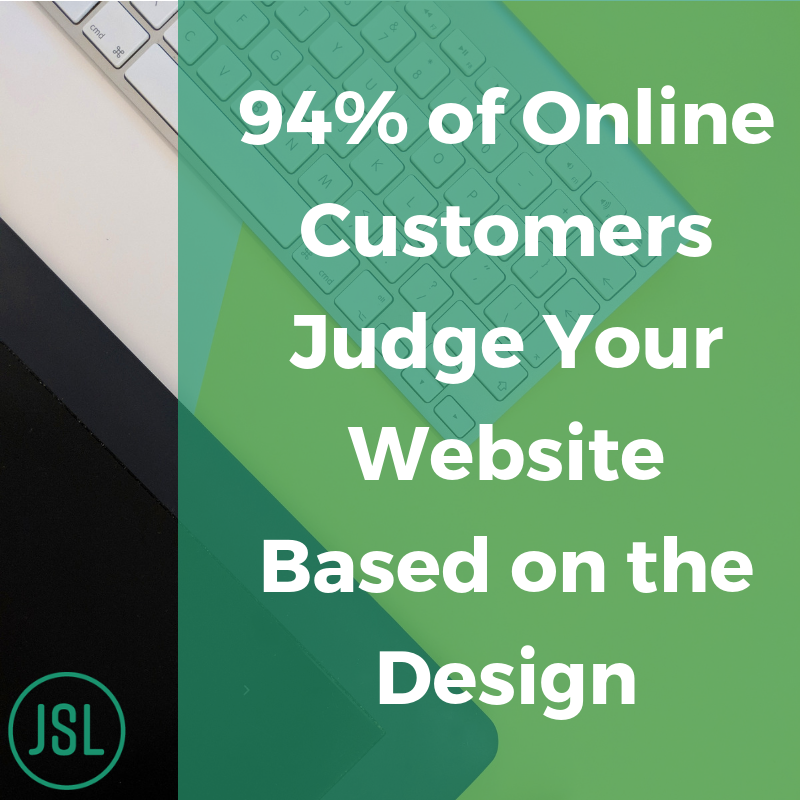 Customers judge your website graphic