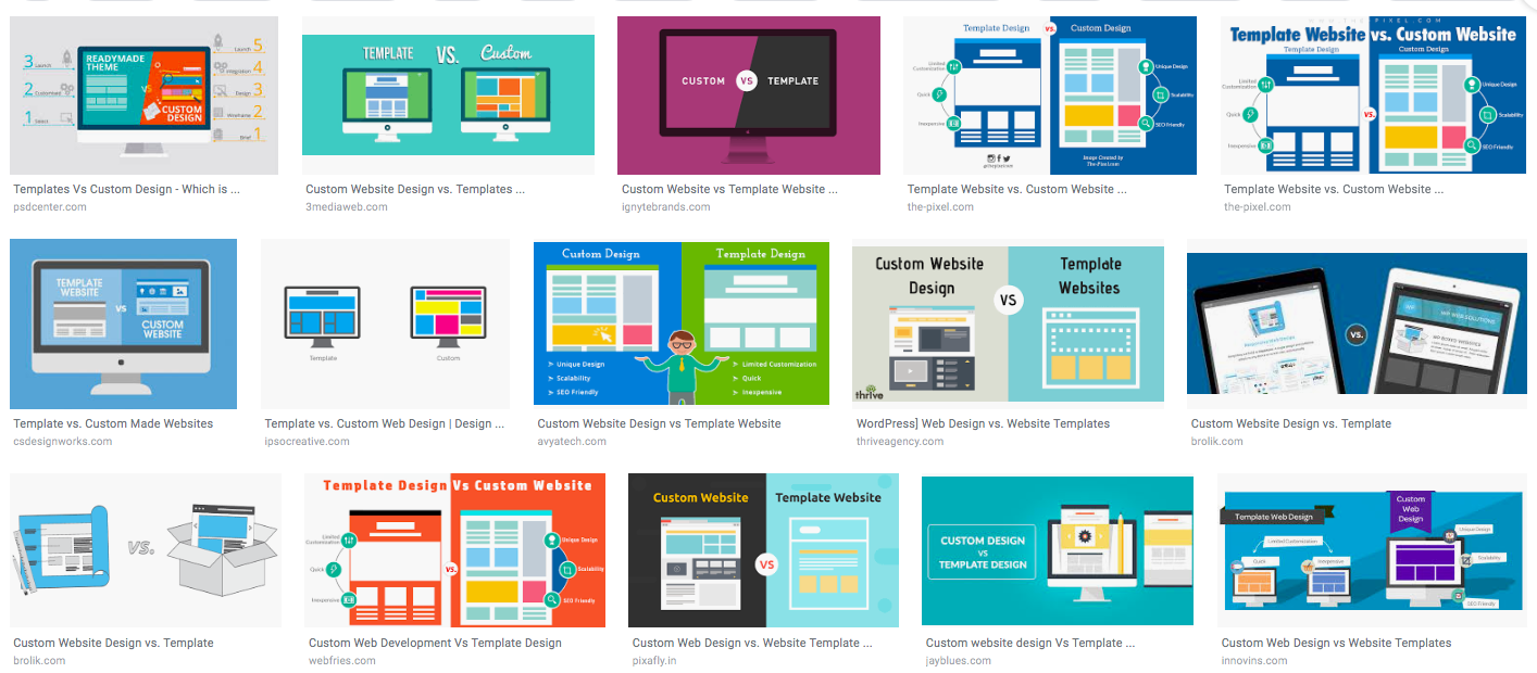 web design template options 