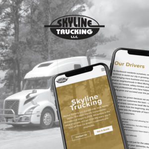 Skyline trucking mobile web design project