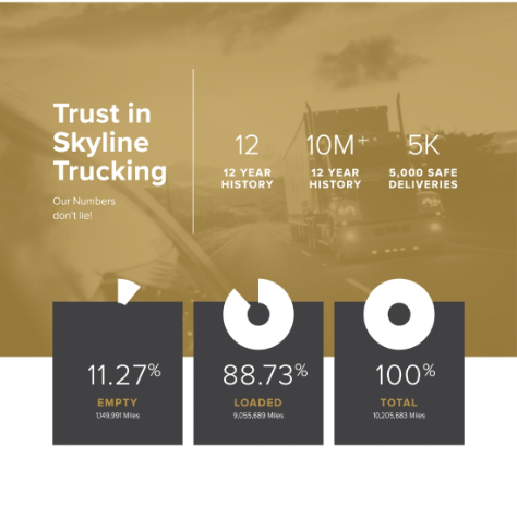 Skyline Trucking statistics page