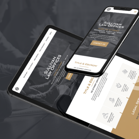 Sullivan Law Offices website mockups on different devices