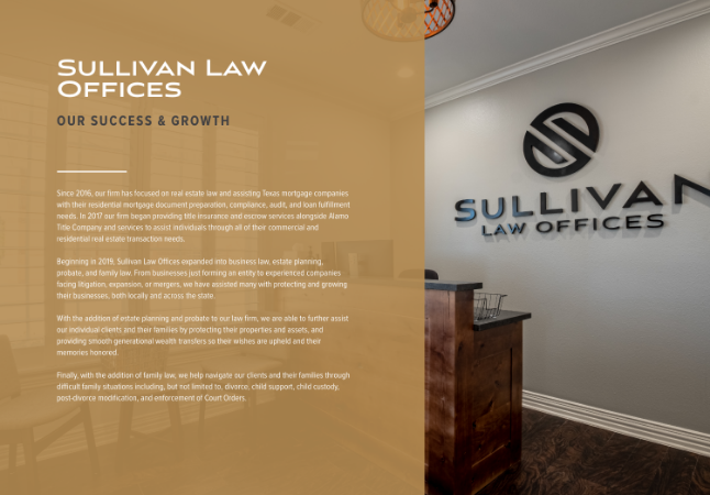 Sullivan Law Offices website design project from JSL Marketing