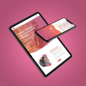 Floating iPhone 11 Pro Max and iPad Pro Mockup of recent web design project in grand rapids MI