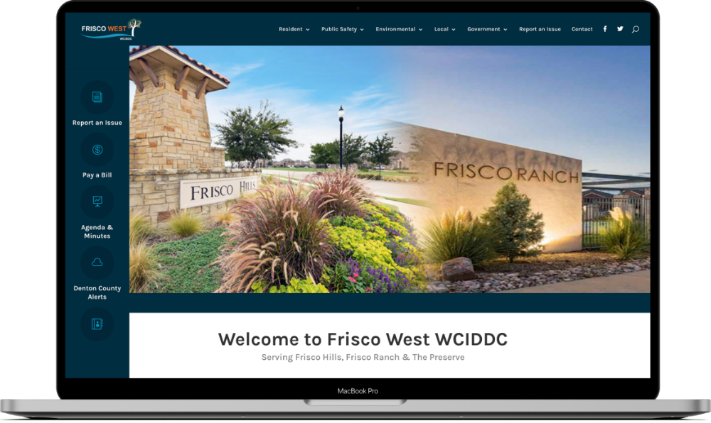 Frisco West Web Design project from JSL